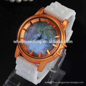 2015 nueva gelatina de caramelo 9 colores silicona mundos mapa reloj